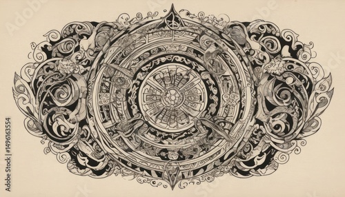 antique hand drawn vector illustration