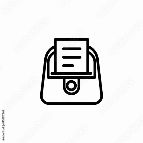 network printer icon sign vector