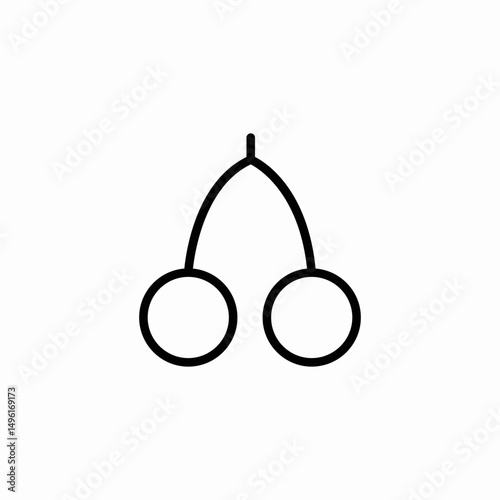 red cherries icon sign vector