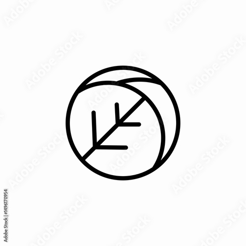 vegetarian mark icon sign vector