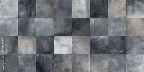 Grey Stone Mosaic Texture Background