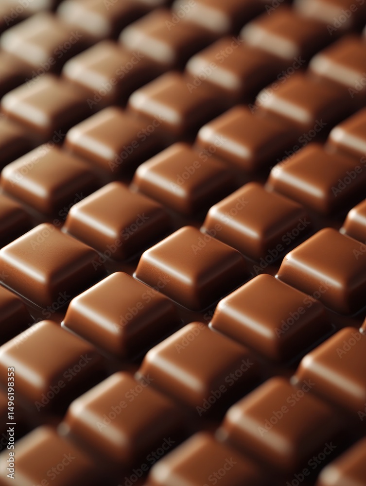 Fototapeta premium Textura de Bombons de Chocolate Quadrados
