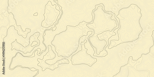 topographic contour wavey line simple light yellow background with a subtle texture. The surface is plain and clean, perfect for use as a neutral backdrop or a minimalist design element.