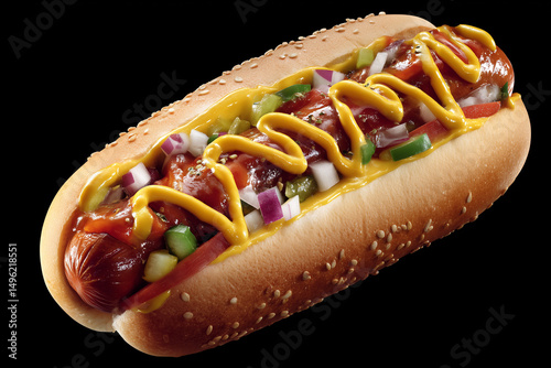 American street food hotdog