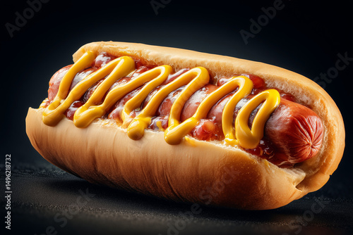 American street food hotdog