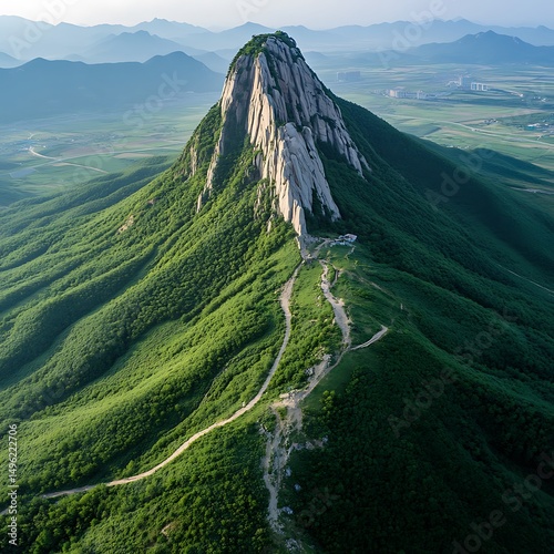 Aerial view of Mount Ai-Petri in Crimea, Ukraine