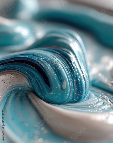 Fluxo de Cores Abstratas em Textura Viscosa