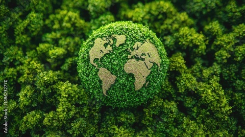 Green Earth A Symbol of Sustainability and Environmental Protection