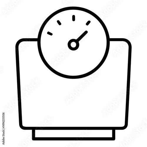 Floor scales icon on white background vector
Vector line icon shopping and goods