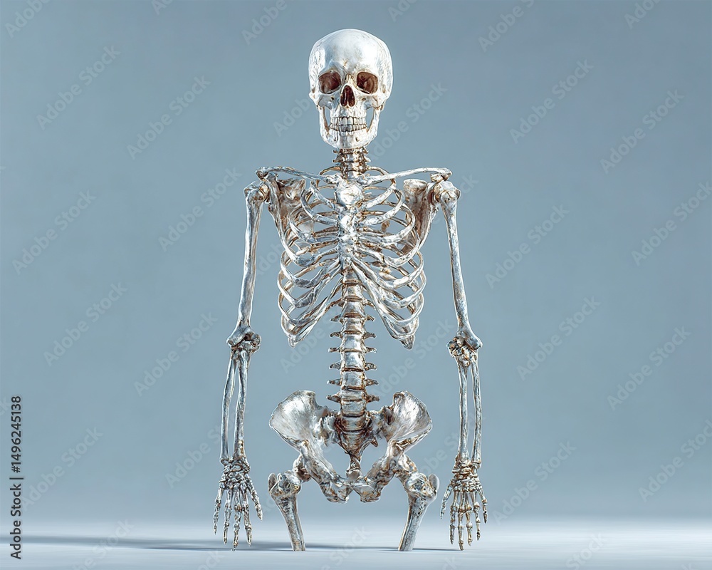 3D Human Skeleton. 3D Human Skeleton.