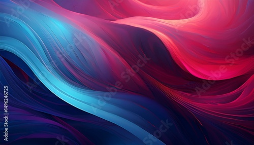 Wallpaper Mural mesmerizing cinematic gradient backdrop of dark blue and crimson merging Torontodigital.ca