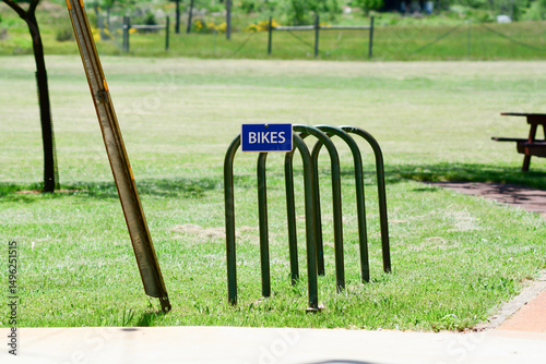 Empty Bike Rack