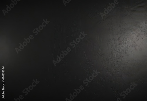 Deep black leather, subtle grain  Luxurious, abstract backdrop ,  close-up,  black