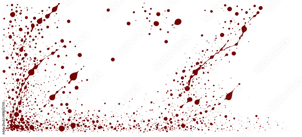 Fototapeta premium splattered blood illustration, isolated