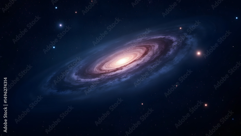 Naklejka premium Galaxy in Space