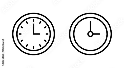 Clock icon vector. Time sign and symbol. watch icon