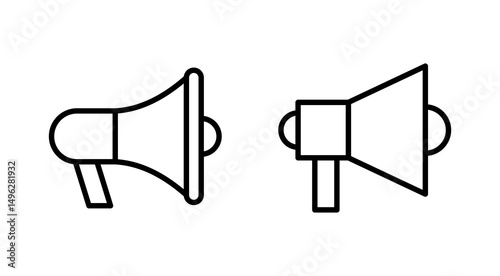 Megaphone icon vector. Loudspeaker sign and symbol