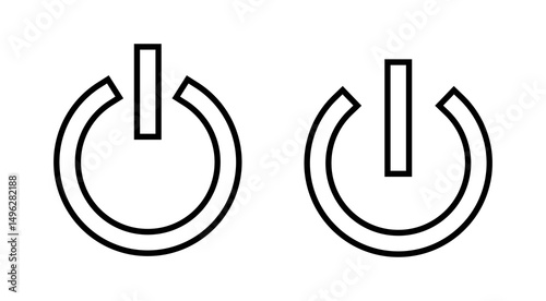 Power icon vector. Power Switch sign and symbol. Electric power