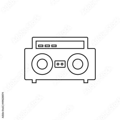 radio icon , fm icon vector