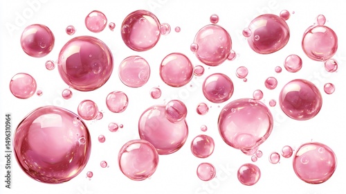 Pink Bubbles Collection Set for Creative Projects