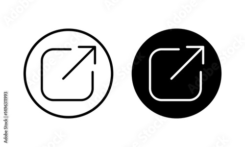 External link icon vector illustration. link sign and symbol. hyperlink symbol