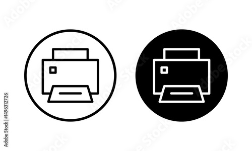 Print icon vector illustration. printer sign and symbol