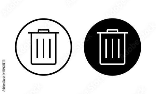 Trash icon vector illustration. trash can icon. delete sign and symbol.