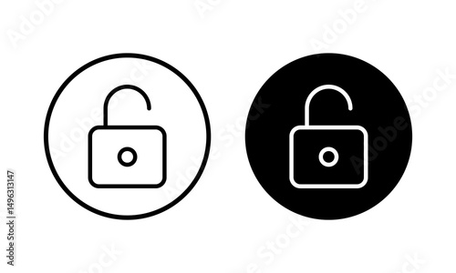 Unlock icon vector illustration. Unlock sign and symbol. unlocked padlock icon