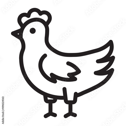 hen Line Icon
