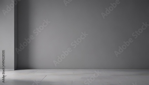 Wallpaper Mural Elegant gray backdrop, soft light casts subtle shadows on product ,  still life,  high key Torontodigital.ca