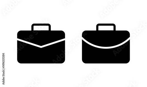 Briefcase icon logo design. suitcase sign and symbol. luggage symbol.
