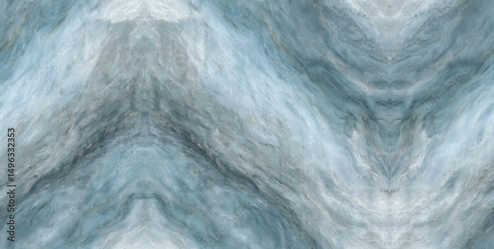 Obraz premium Marbled blue backdrop with kaleidoscopic pattern - Seamless , pattern , background , tile