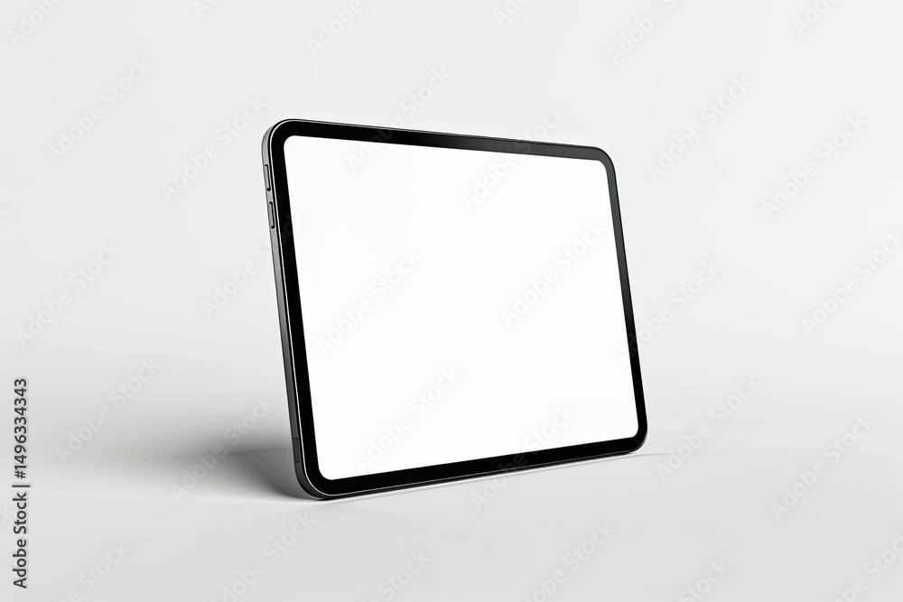 High Resolution Image of Tablet Right View Isolated in White Background High Resolution Image of Tablet Right View Isolated in White Background