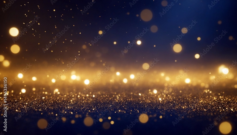 Fototapeta premium Abstract blue background with golden textures