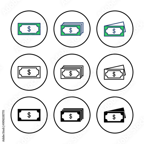 Money icon vector. Money vector icon. Free Download Money icon vector. Money vector icon. - GFXLoad