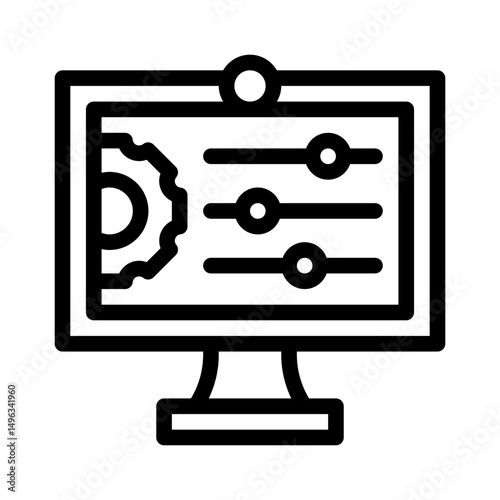 streaming line icon