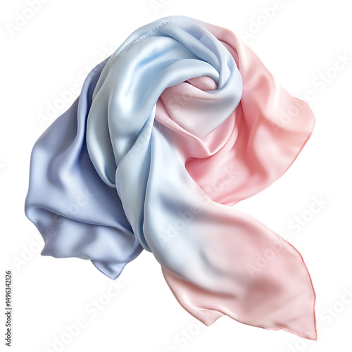Elegant Cooling Wrap with a Smooth Luxurious Fabric Isolated on Transparent Background