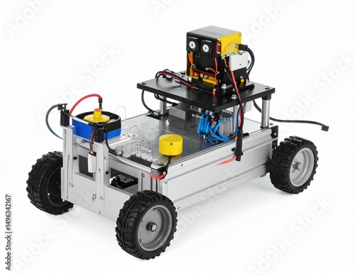 A modern robotic platform showcasing advanced engineering and design.
