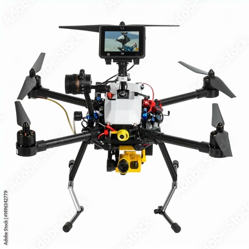 A versatile drone featuring high-definition camera for aerial photography.