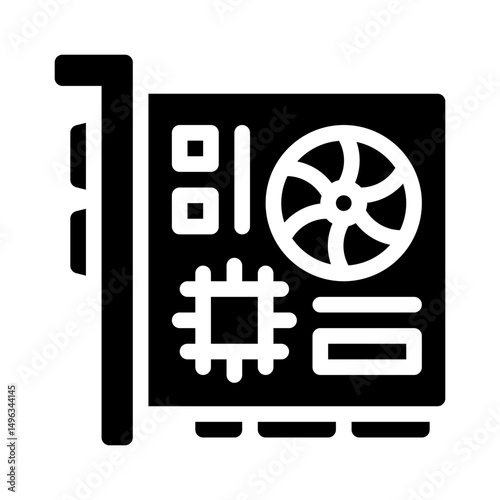 graphics card glyph icon