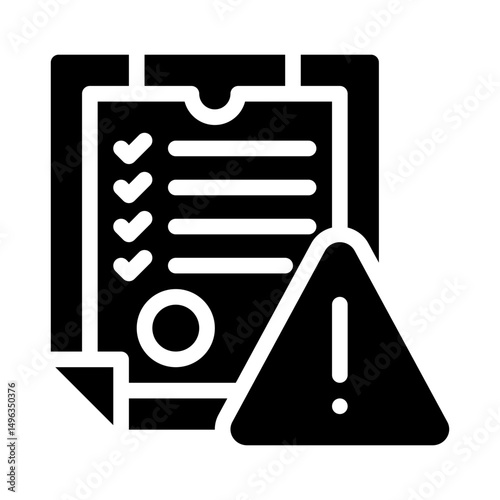 warning glyph icon