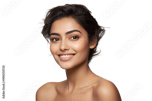Gorgeous Model With Wavy Hair Posing For Beauty Photoshoot

