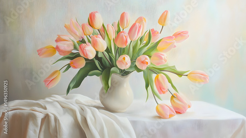 flower, tulip, bouquet, spring, tulips, vase, pink, flowers, blossom, bunch, easter, nature, petal, bloom, floral, beauty, isolated, green, arrangement, plant, leaf, decoration, flora, gift, red