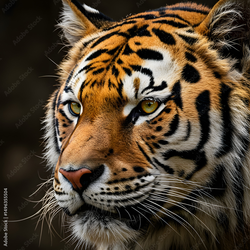 Naklejka premium portrait of a tiger.