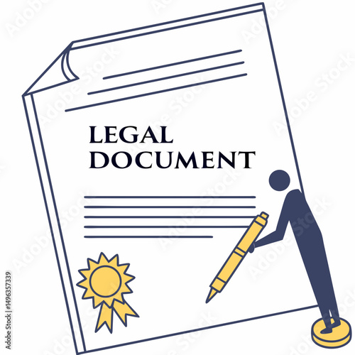 Signing important legal document contract law