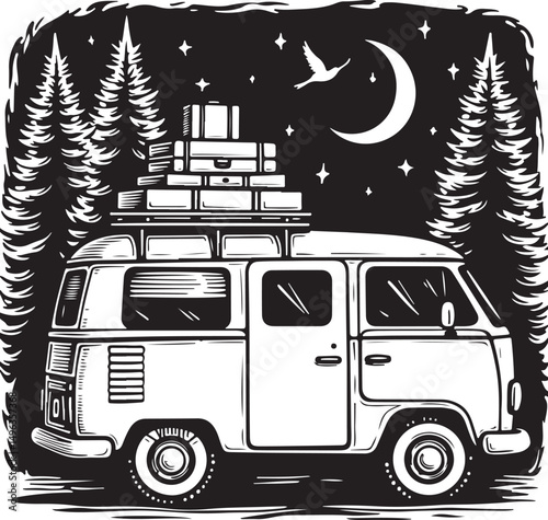 Adventure Van SVG | Mountain Camping Silhouette for Travel Stickers, Shirts & Crafts”

“Van Life SVG Bundle | Retro Camper, Pine Trees & Mountain Clipart for Outdoor Lovers”

“Scenic Road Trip Vector 