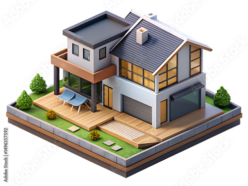 house, home, building, architecture, 3d, roof, estate, construction, model, illustration, real, residential, isometric, vector, icon, exterior, door, property, real estate, structure, new, small, desi