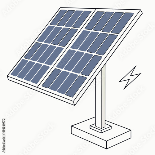 Ground mounted solar panel energy production
