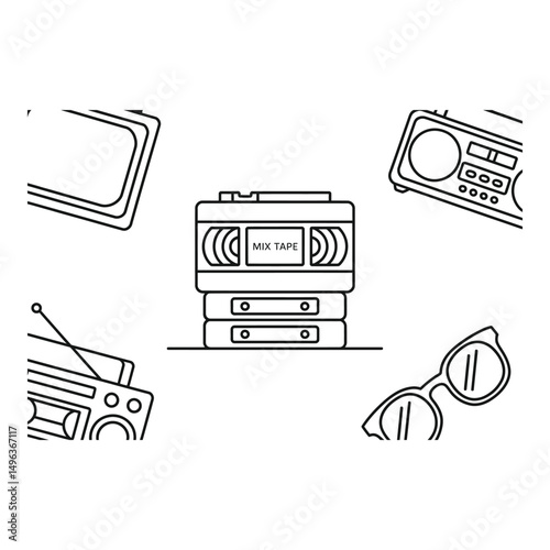 Retro Audio Devices Mix Tape and More