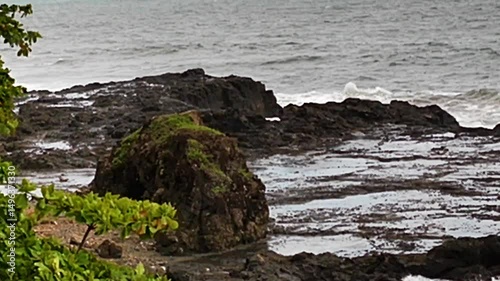 Wallpaper Mural Costa Rica Zoom in on a part of the tidal pool that has a lot of splashes Torontodigital.ca